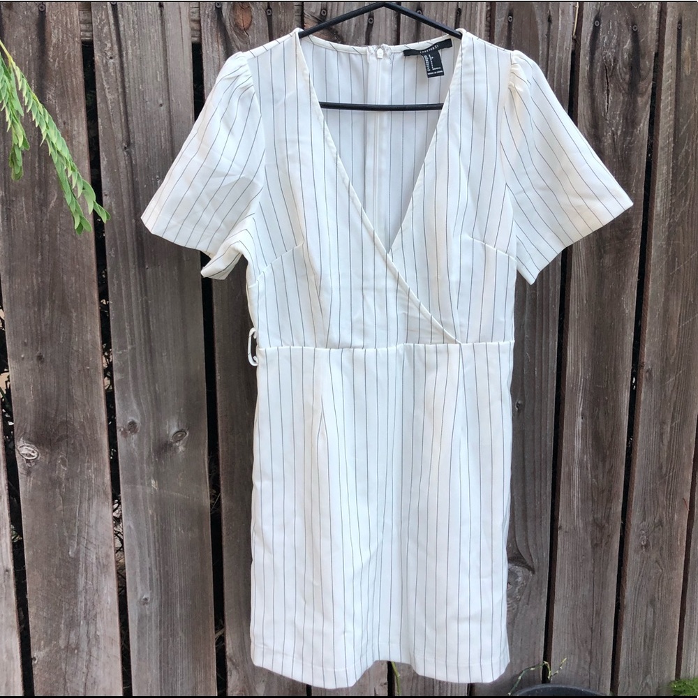 White striped dress